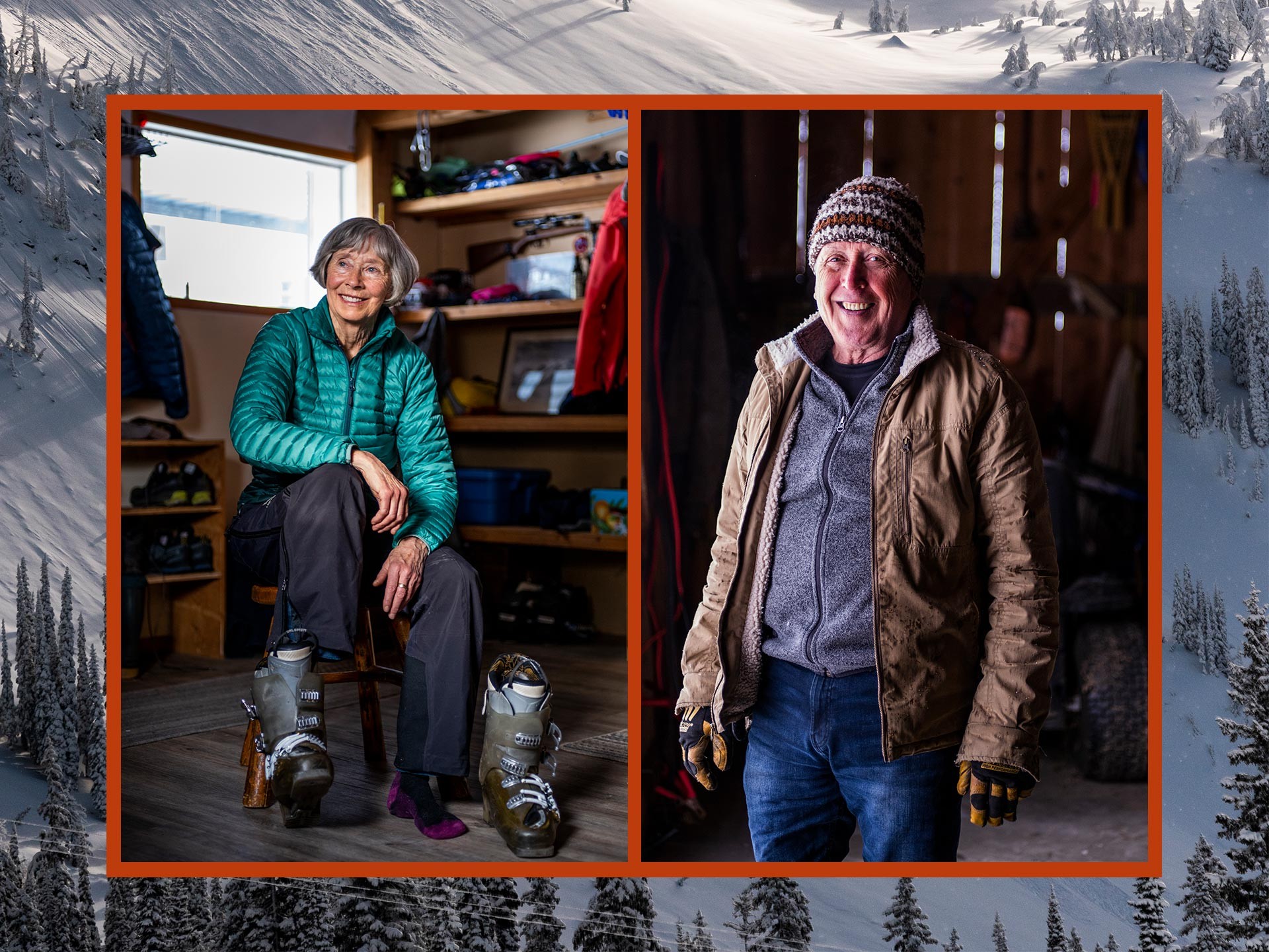 Portraits of two “Silver Sliders”.